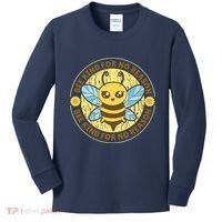 Bee Kind For No Reason Kids Long Sleeve Shirt thumb 0