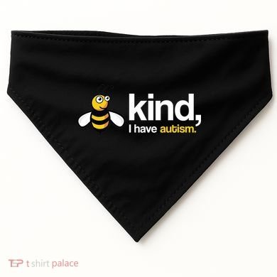 Bee Kind I Have Autism USA-Made Doggie Bandana