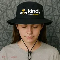 Bee Kind I Have Autism Bucket Hat thumb 3