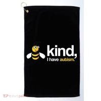Bee Kind I Have Autism Golf Towel thumb 0
