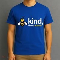 Bee Kind I Have Autism T-Shirt thumb 3