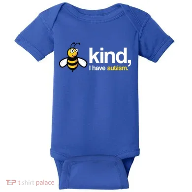 Bee Kind I Have Autism Baby Bodysuit