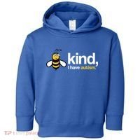Bee Kind I Have Autism Toddler Hoodie thumb 0
