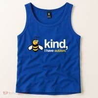 Bee Kind I Have Autism Tank Top thumb 2