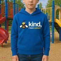 Bee Kind I Have Autism Kids Hoodie thumb 2