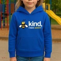 Bee Kind I Have Autism Kids Hoodie thumb 3