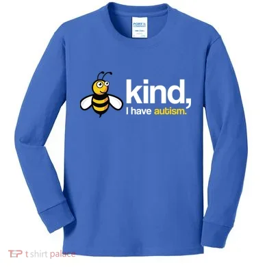Bee Kind I Have Autism Kids Long Sleeve Shirt