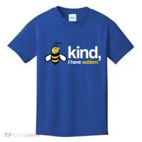 Bee Kind I Have Autism Kids T-Shirt thumb 0