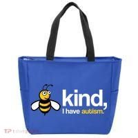 Bee Kind I Have Autism Tote Bag thumb 0