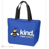 Bee Kind I Have Autism Tote Bag thumb 3