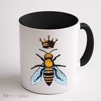 Bee King Crown Coffee Mug thumb 1