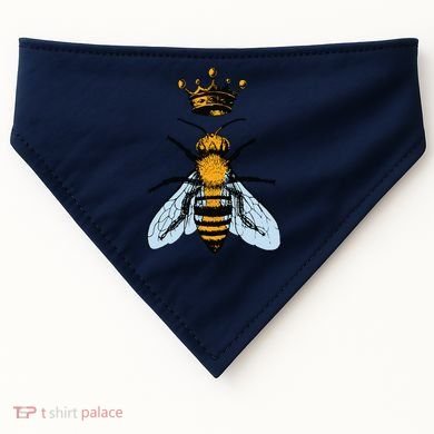 Bee King Crown USA-Made Doggie Bandana
