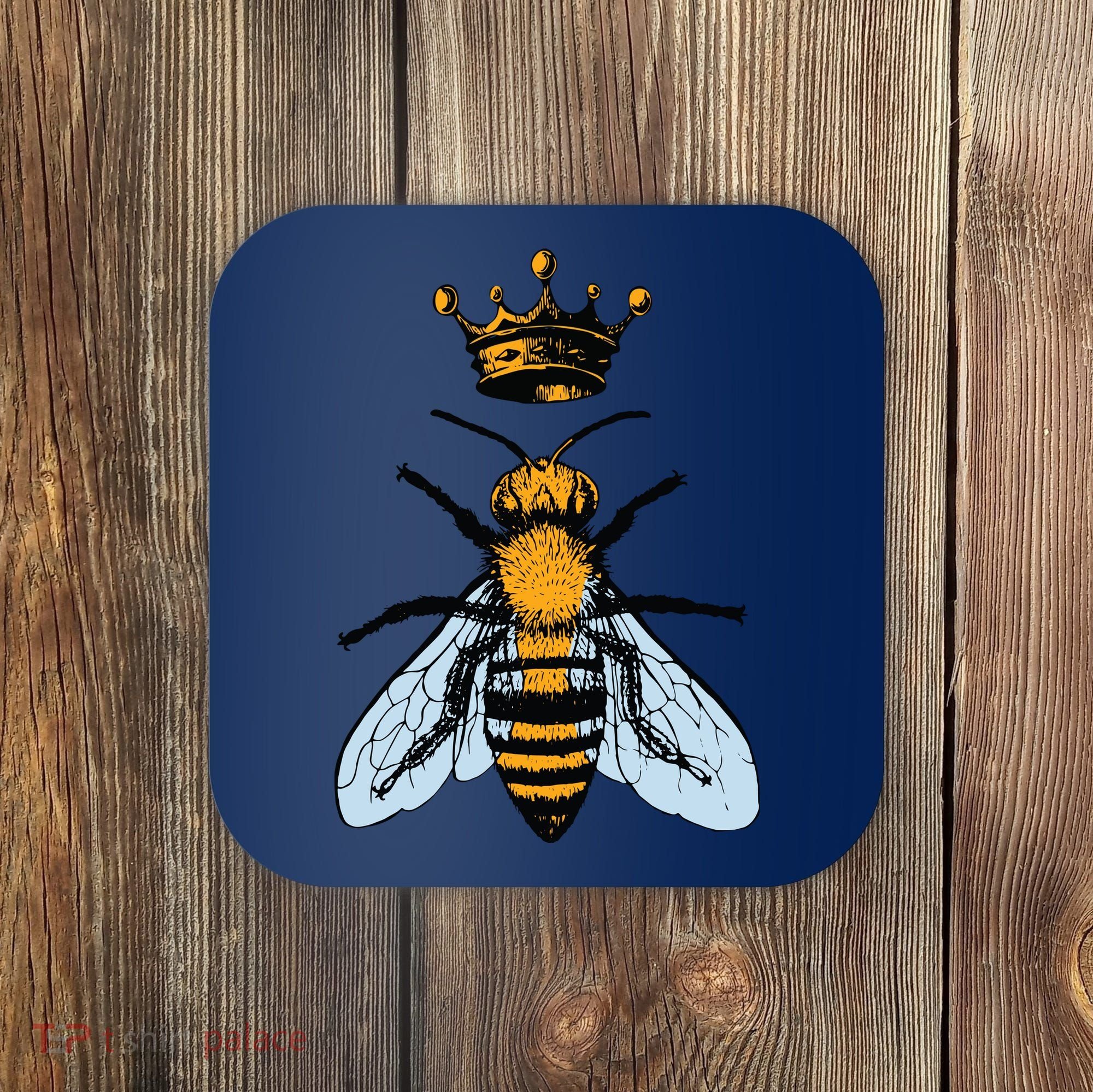 Bee King Crown Coaster