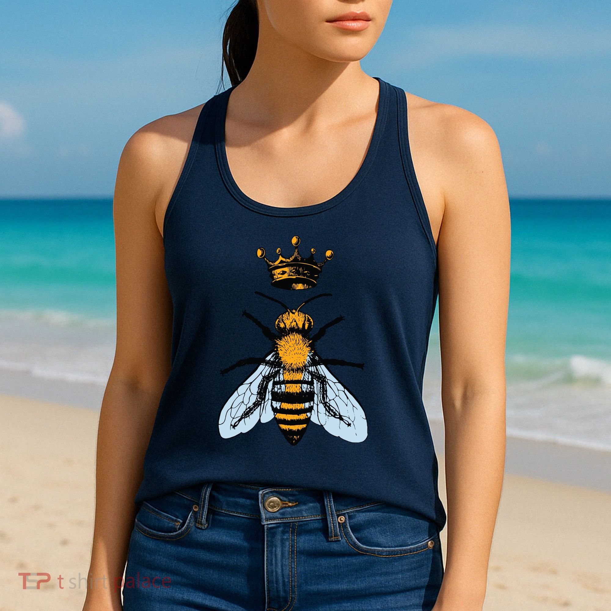 Bee King Crown Women's Tank Top