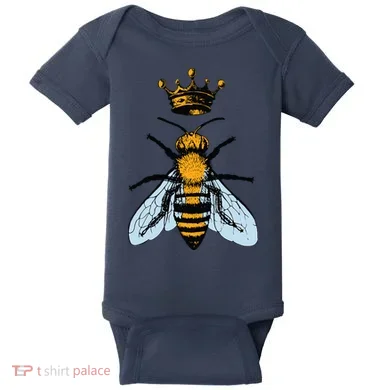 Bee King Crown Baby Bodysuit