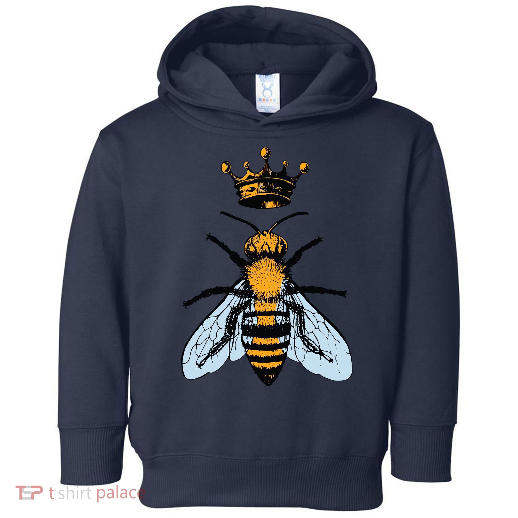 Bee King Crown Toddler Hoodie