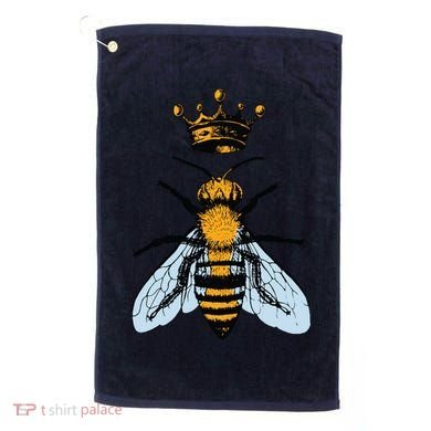 Bee King Crown Golf Towel