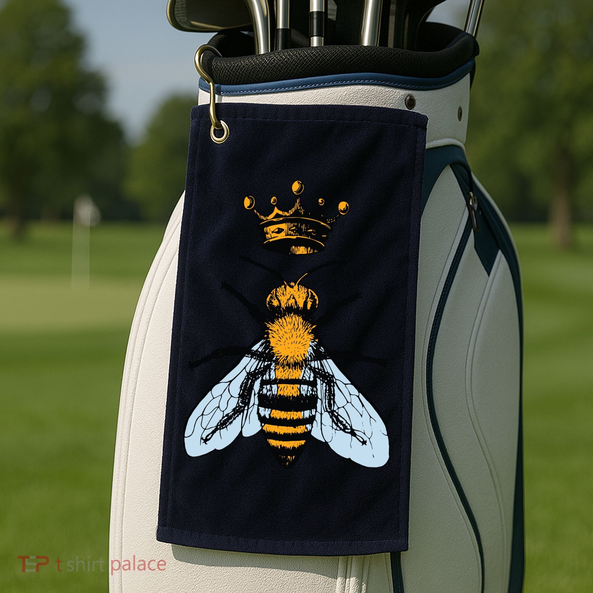 Bee King Crown Golf Towel