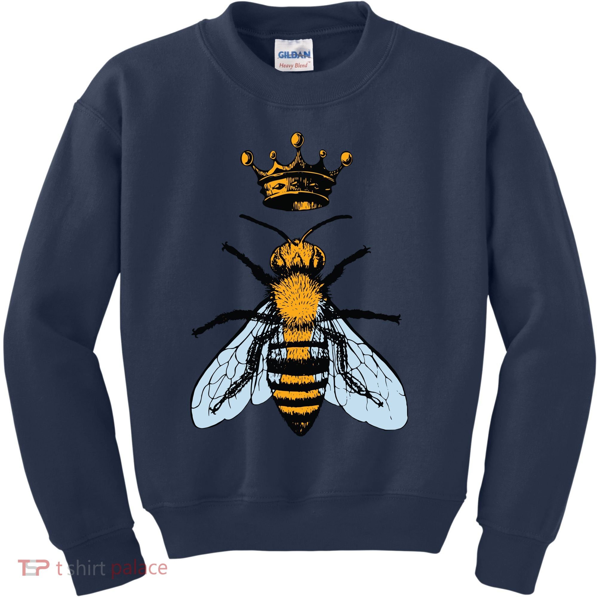 Bee King Crown Kids Sweatshirt