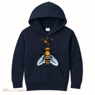 Bee King Crown Kids Hoodie