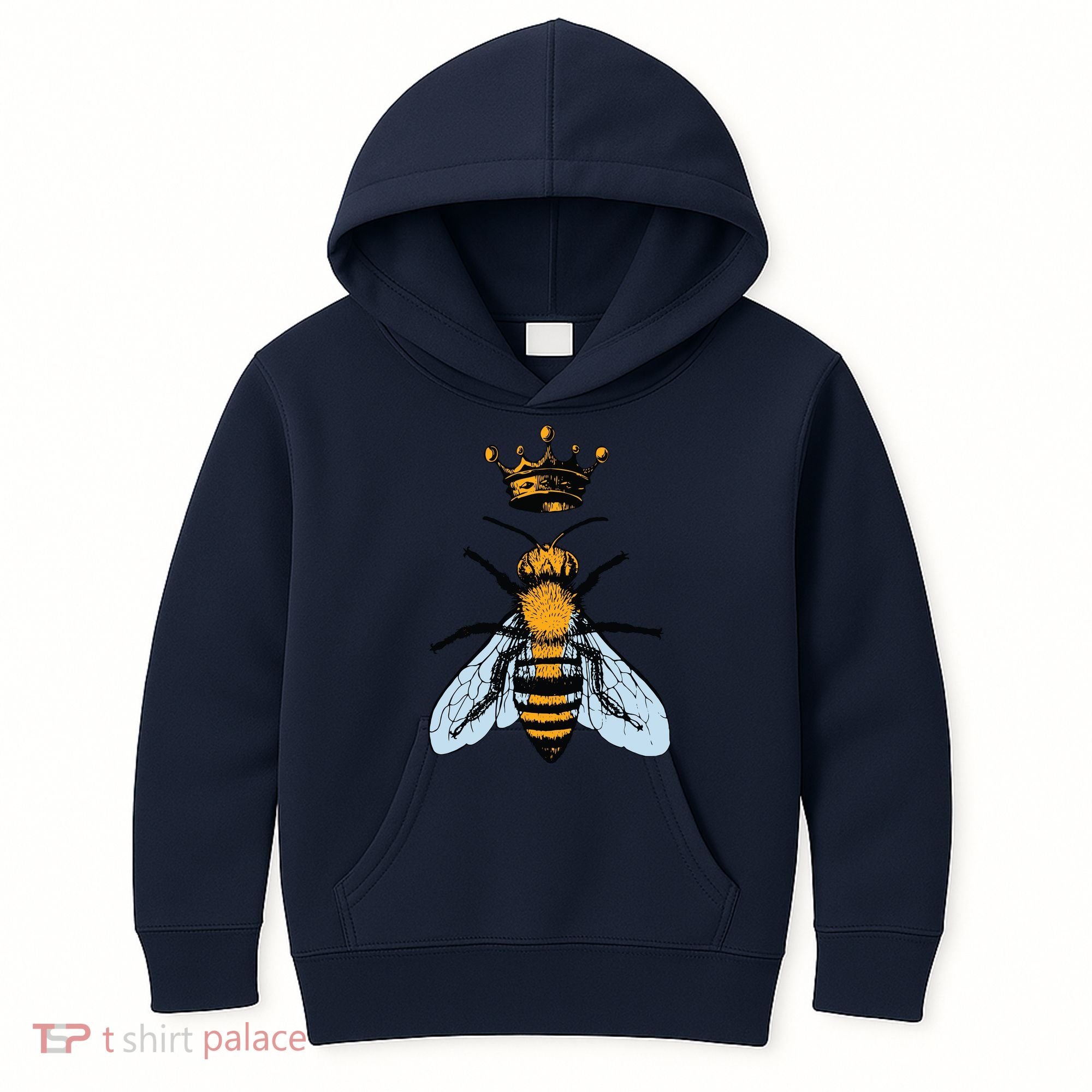 Bee King Crown Kids Hoodie