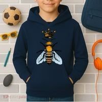 Bee King Crown Kids Hoodie thumb 2