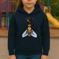 Bee King Crown Kids Hoodie thumb 3