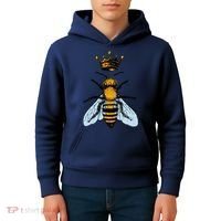 Bee King Crown Kids Hoodie thumb 4