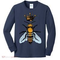 Bee King Crown Kids Long Sleeve Shirt thumb 0