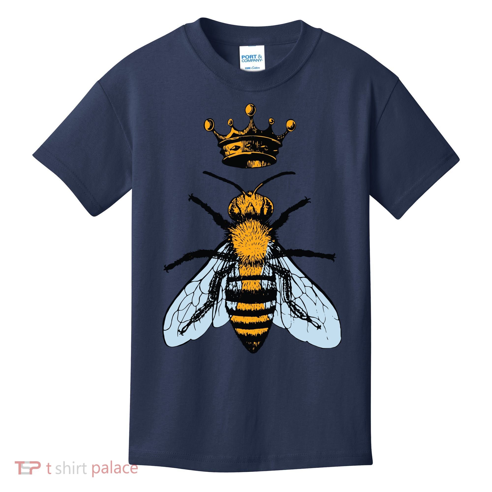 Bee King Crown Kids T-Shirt