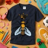 Bee King Crown Kids T-Shirt thumb 3