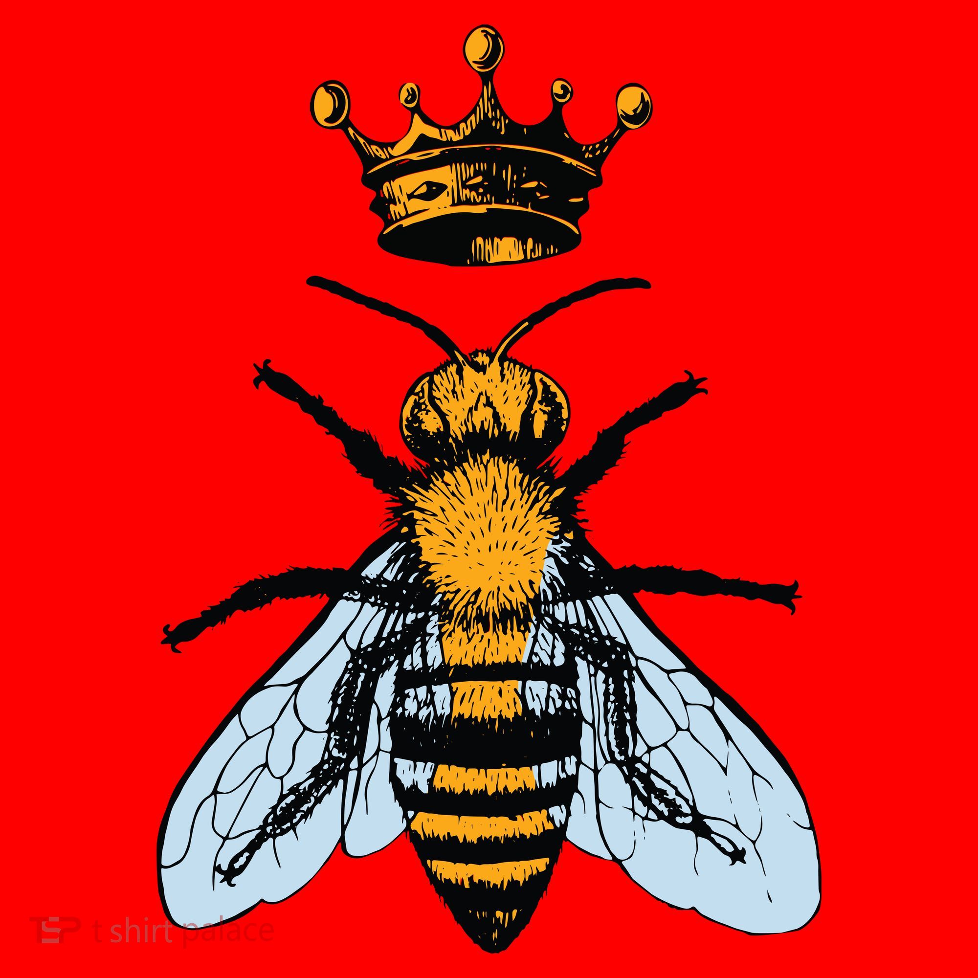 Bee King Crown Santa Hat