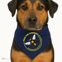 Bee The Change USA-Made Doggie Bandana thumb 1