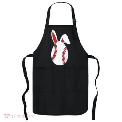Baseball Easter Egg Apron