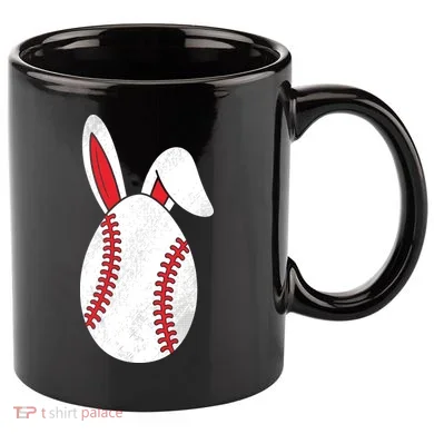 Baseball Easter Egg 11oz C Handle Ceramic Mug