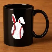Baseball Easter Egg 11oz C Handle Ceramic Mug thumb 3