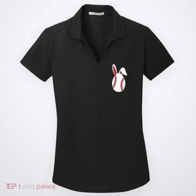 Baseball Easter Egg Women's Dry Zone Grid Polo