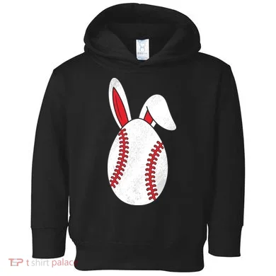 Baseball Easter Egg Toddler Hoodie