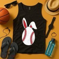 Baseball Easter Egg Tank Top thumb 4