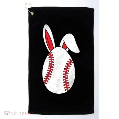 Baseball Easter Egg Golf Towel