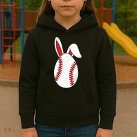 Baseball Easter Egg Kids Hoodie thumb 3