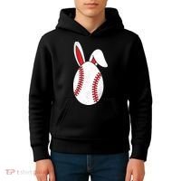 Baseball Easter Egg Kids Hoodie thumb 4