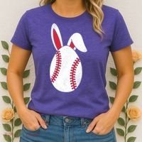 Baseball Easter Egg Women's T-Shirt thumb 2