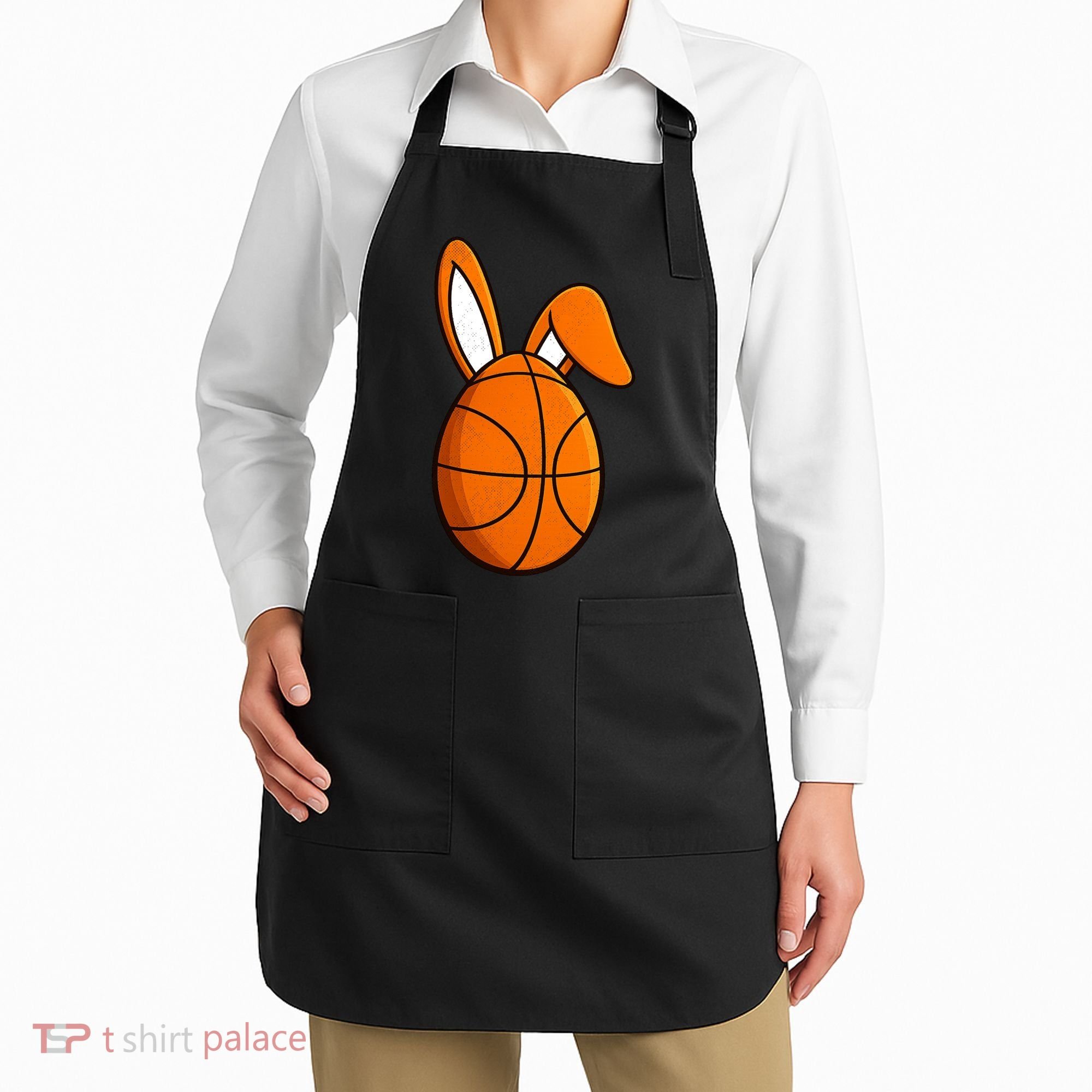 Basketball Easter Egg Apron