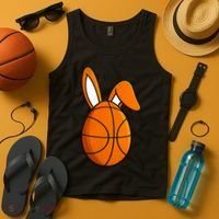 Basketball Easter Egg Tank Top thumb 4