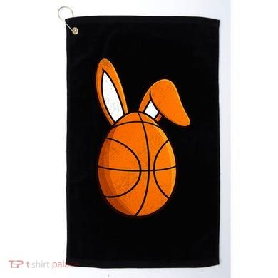 Basketball Easter Egg Golf Towel