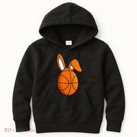 Basketball Easter Egg Kids Hoodie thumb 0