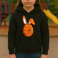 Basketball Easter Egg Kids Hoodie thumb 3
