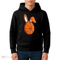 Basketball Easter Egg Kids Hoodie thumb 4