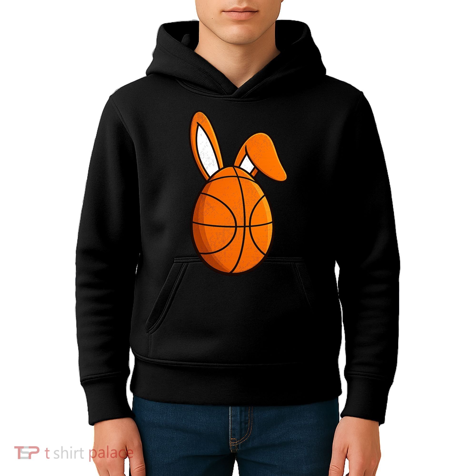 Basketball Easter Egg Kids Hoodie